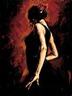 Fabian Perez Canvas Paintings - Flamenco 2002